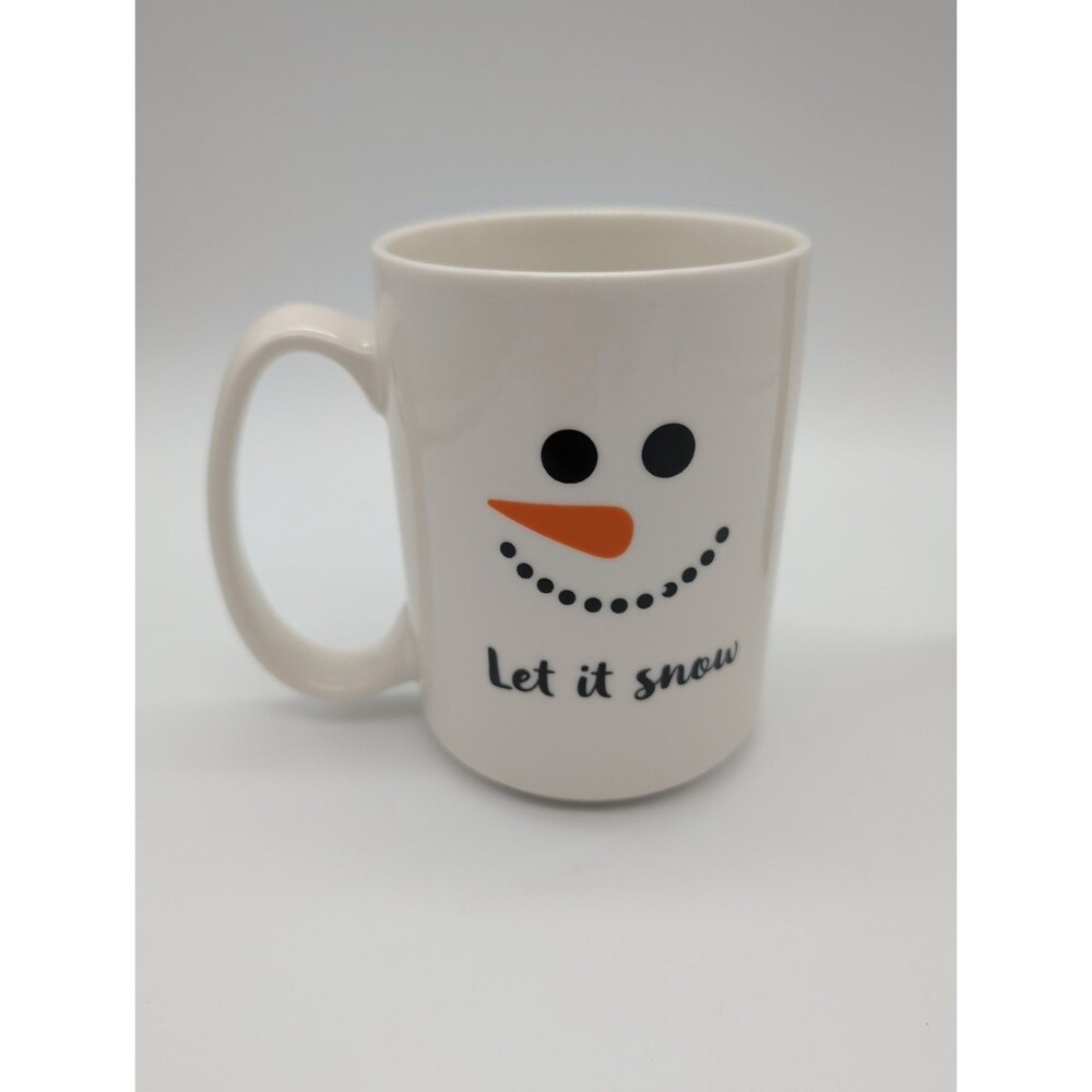 Enchanted Forest Oversized Mug Let It Snow Snowman Face